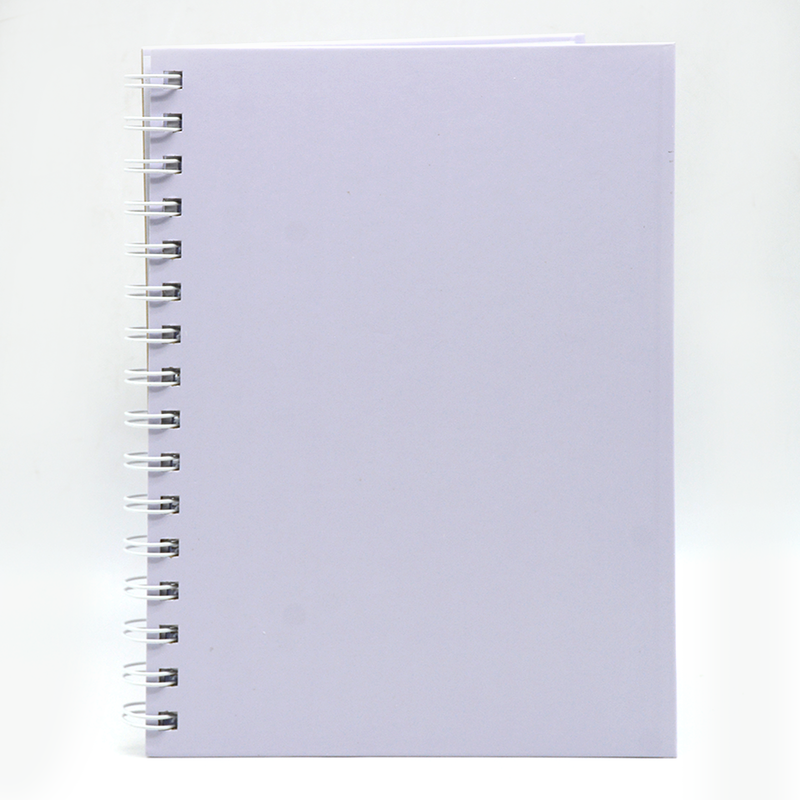 HARD COVER PLAIN SPIRAL 1LINE NOTEBOOK 80PAGE A5 LIGHT PURPLE