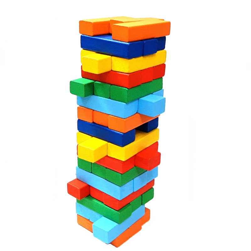 WOODEN TOYS BUILDING BLOCKS 48PCS-COLOR