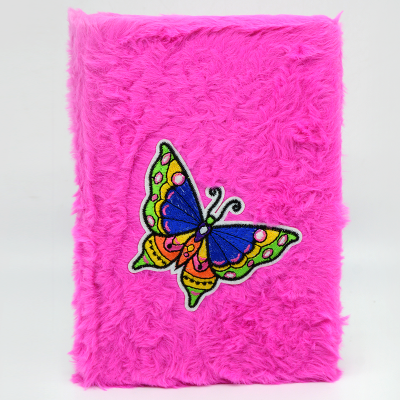 SOFT CLOTH COVER NOTEBOOK 13X19CM BUTTERFLY