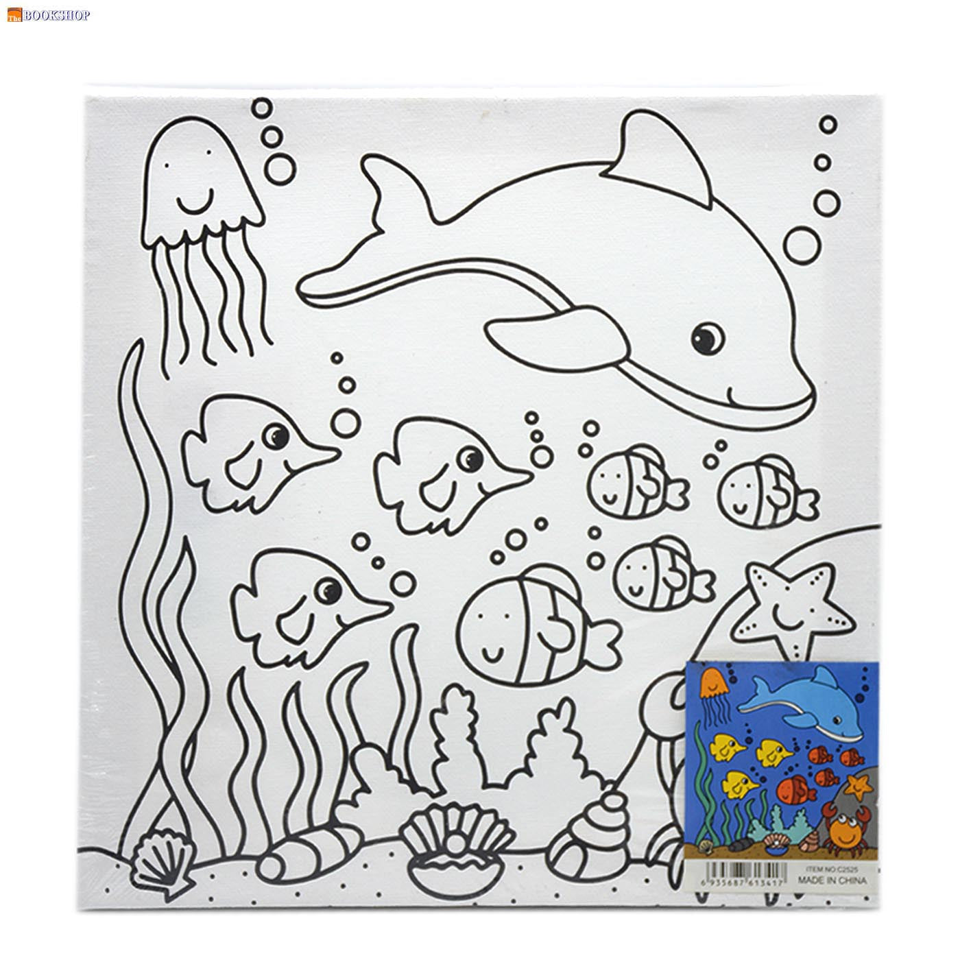 ROOT ART CANVAS & PAINT SET-25X25CM