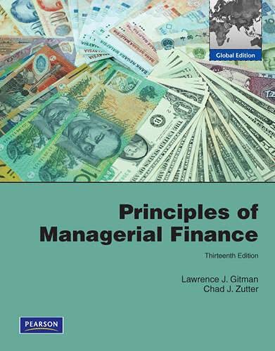 PRINCIPLES OF MANAGERIAL FINANCE-13RD EDITION