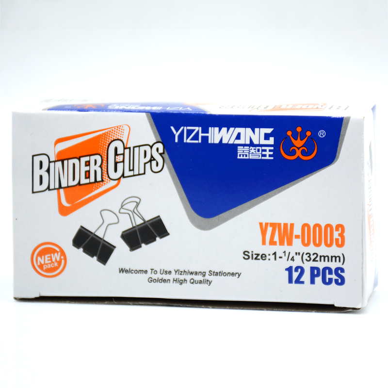 YIZHIWANG BINDER CLIPS 12PCS-32MM YZW-0003