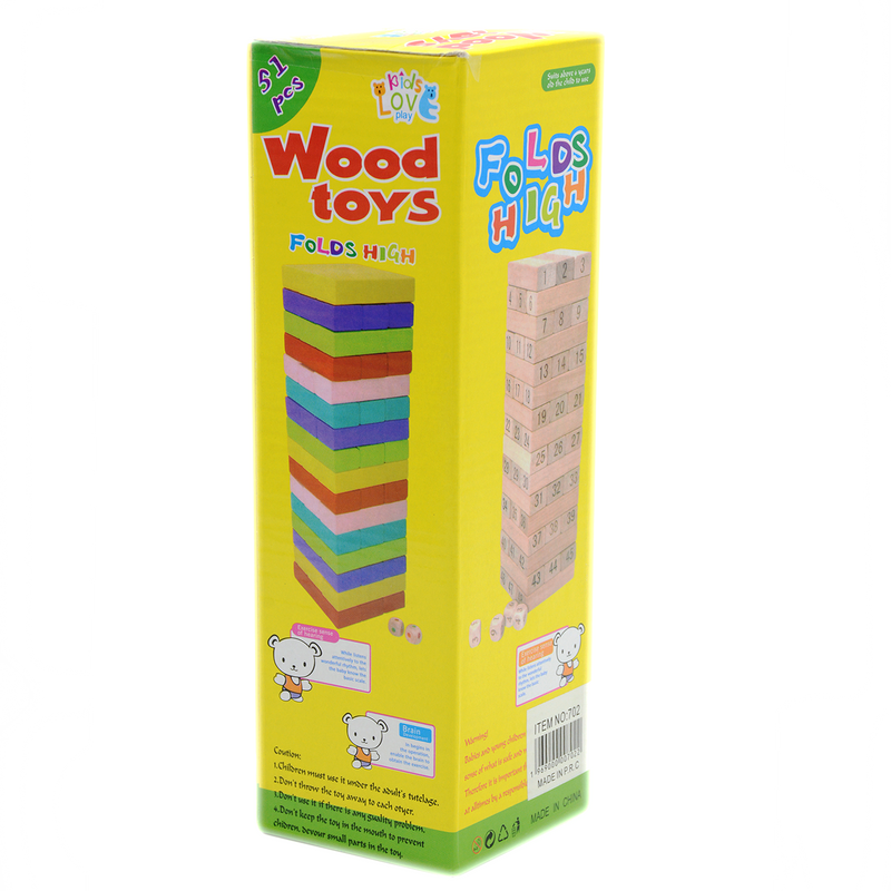 WOODEN TOYS BUILDING BLOCKS 48PCS-NORMAL