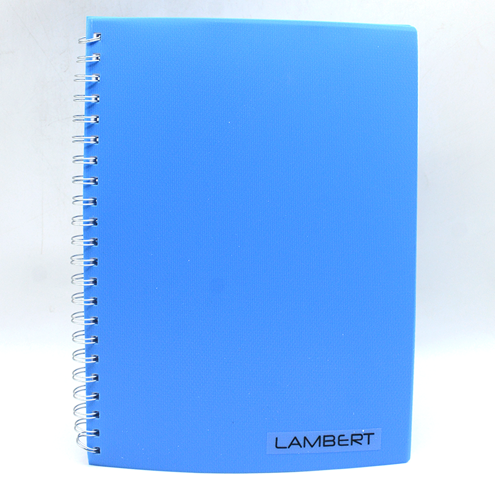 LAMBERT PP COVER SPIRAL 1LINE NOTE BOOK A4 100SH-LIGHT BLUE