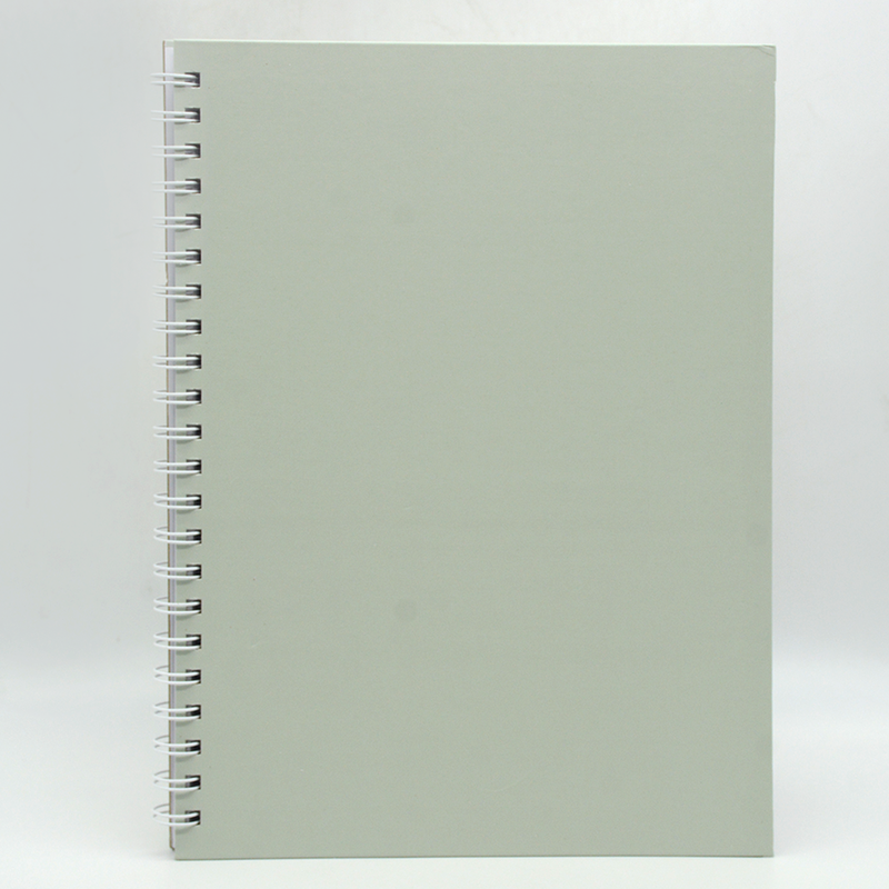 HARD COVER PLAIN SPIRAL 1LINE NOTEBOOK 100PAGE A4 GRAY