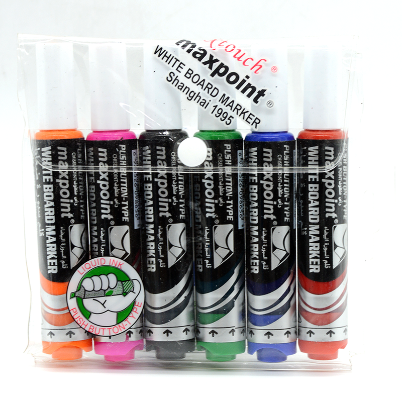 MAXPOINT WHITE BOARD MARKER 6PCS/PACK