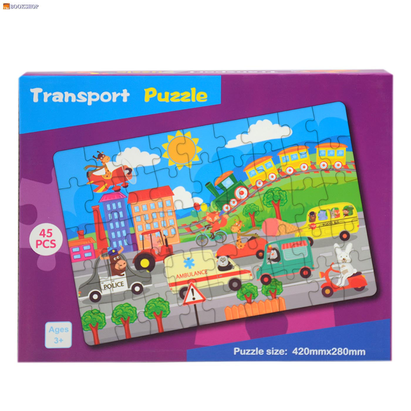 JIGSAW PUZZLE 45PIECES 42X28CM ASSTD