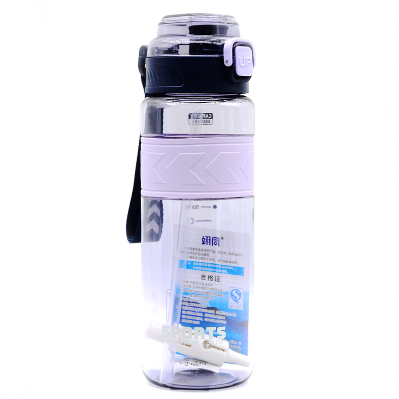 SPORTS TRANSPARENT WATER BOTTLE 880ML 6310-ASSTD