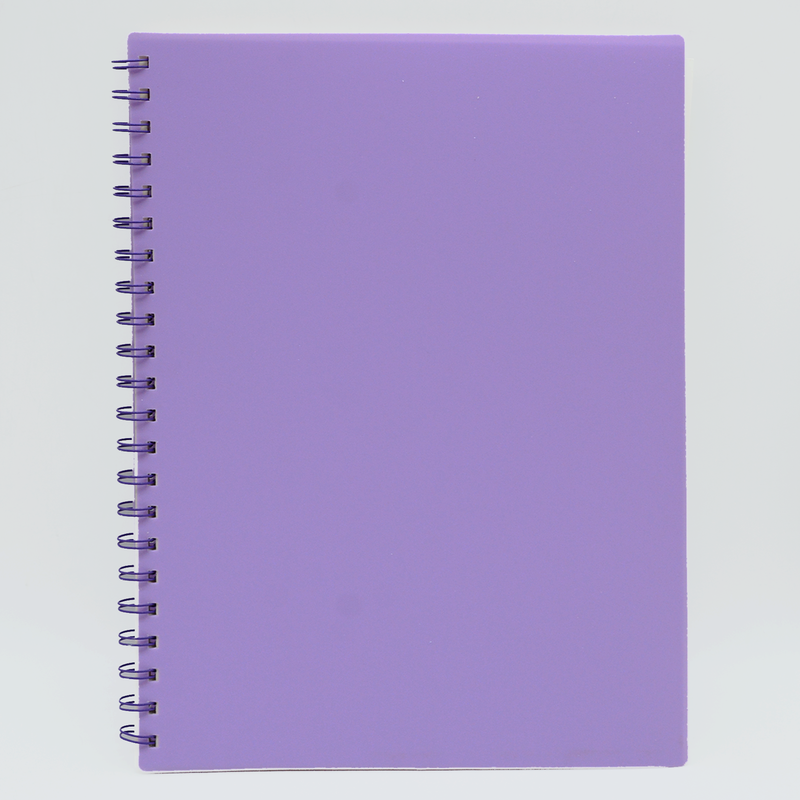 PP COVER 80SH 1LINE A4 SPIRAL NOTE BOOK