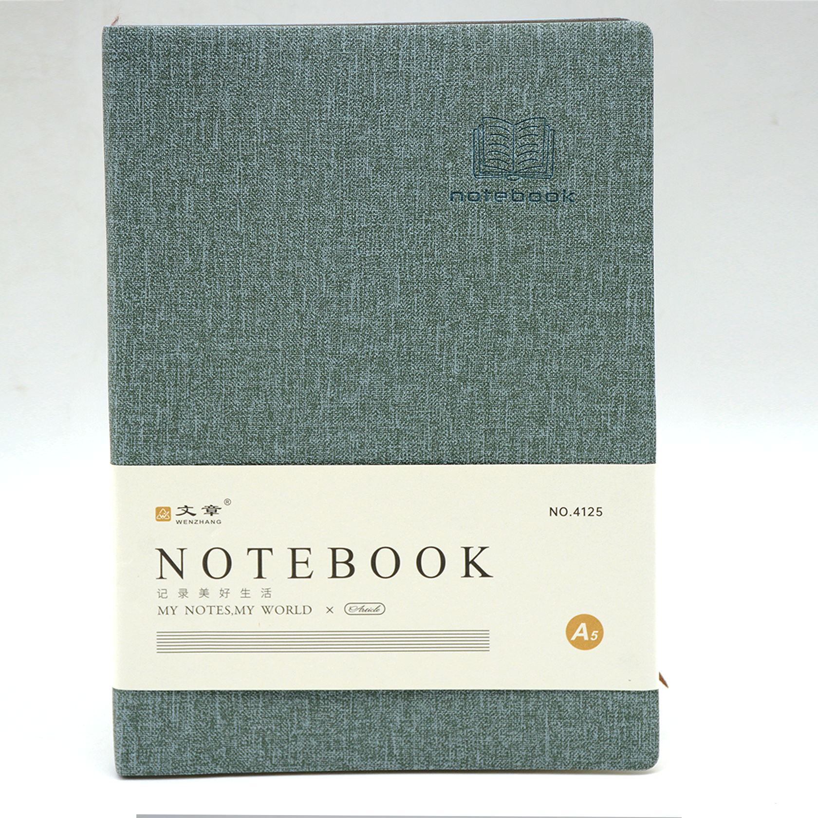 WENZHANG SOFT LEATHER COVER 1LINE NOTEBOOK 96SHT A5