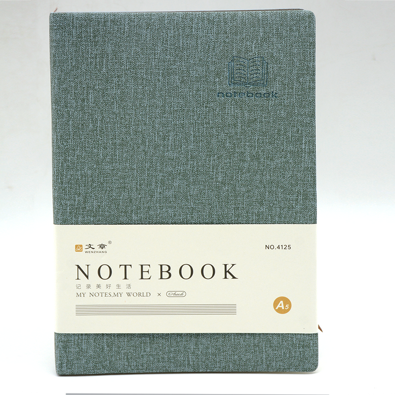 WENZHANG SOFT LEATHER COVER 1LINE NOTEBOOK 96SHT A5