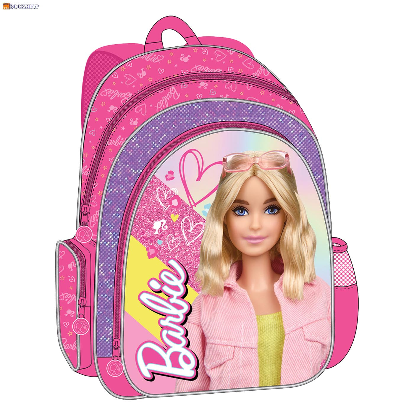 BARBIE TROLLEY BAG 18" W/2COMP