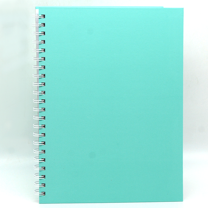 HARD COVER PLAIN SPIRAL 1LINE NOTEBOOK 100PAGE A4 TURQUOISE BLUE