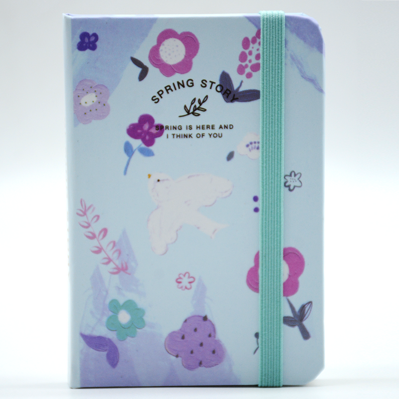 HARD COVER NOTEBOOK W/ELASTIC CLOSURE 80SHT 6.9X10CM