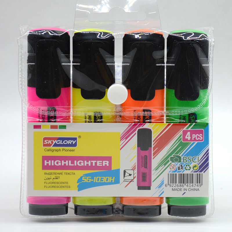 SKYGLORY FLUORESCENT HIGHLIGHTER 4PCS PACK