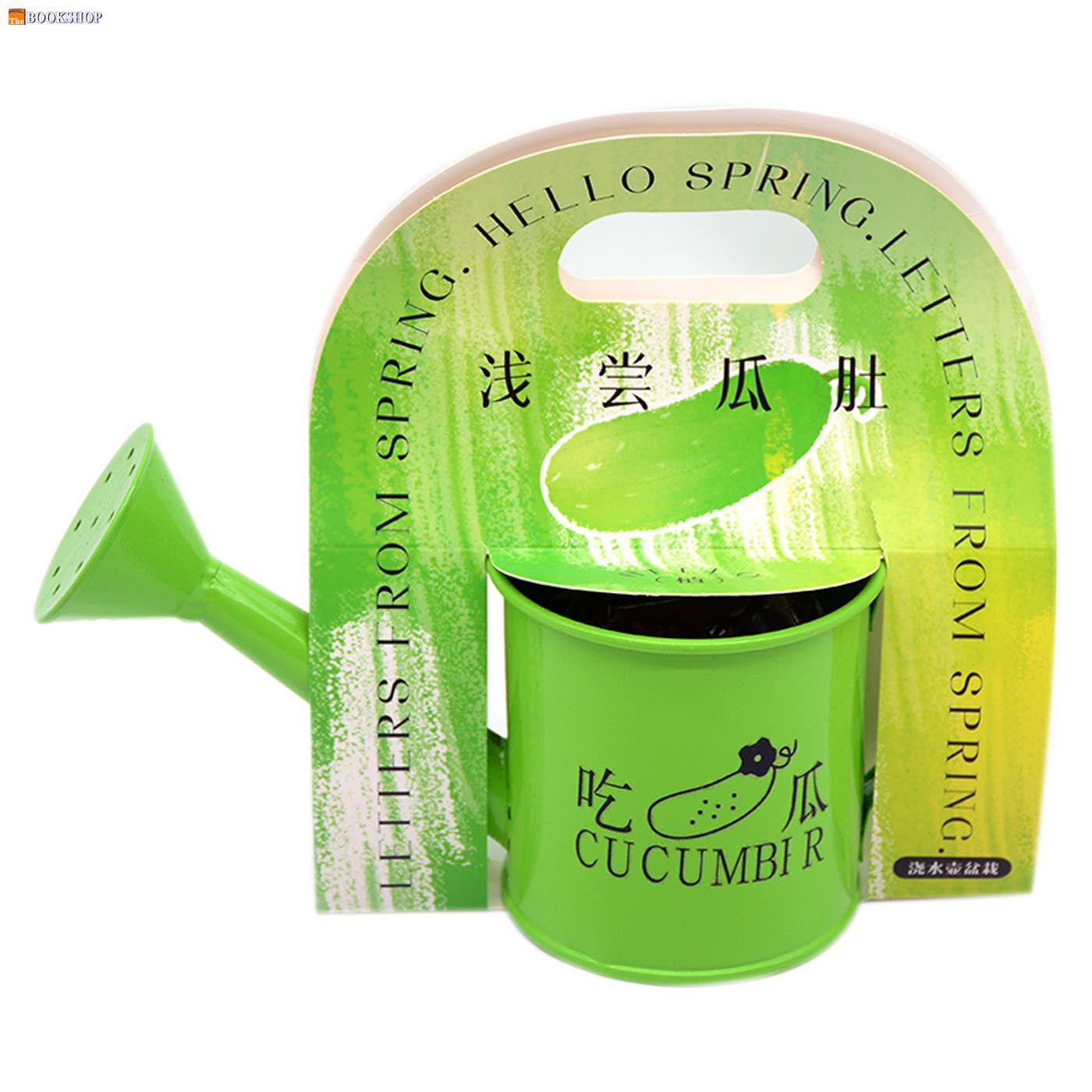 SPRING LETTER WATERING POT POTTED PLANTS(CUCUMBER)