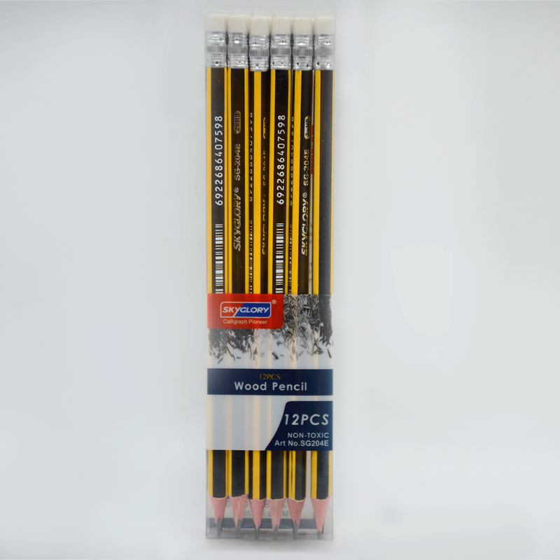 SKYGLORY 12PCS HB PENCIL IN PVC BOX