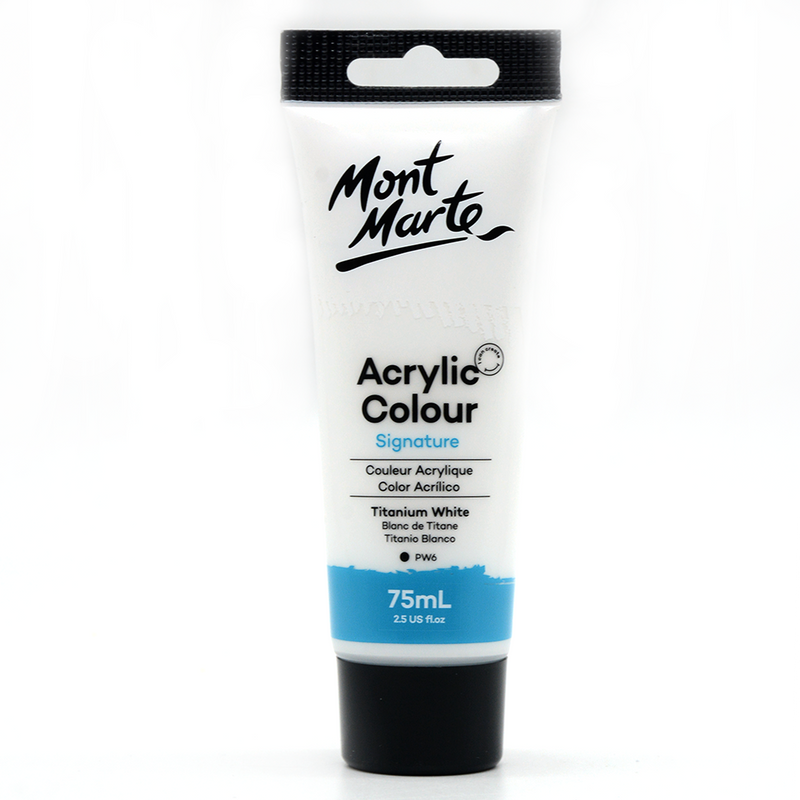 MONT MARTE ACRYLIC COLOUR SIGNATURE 75ML-TITANIUM WHITE