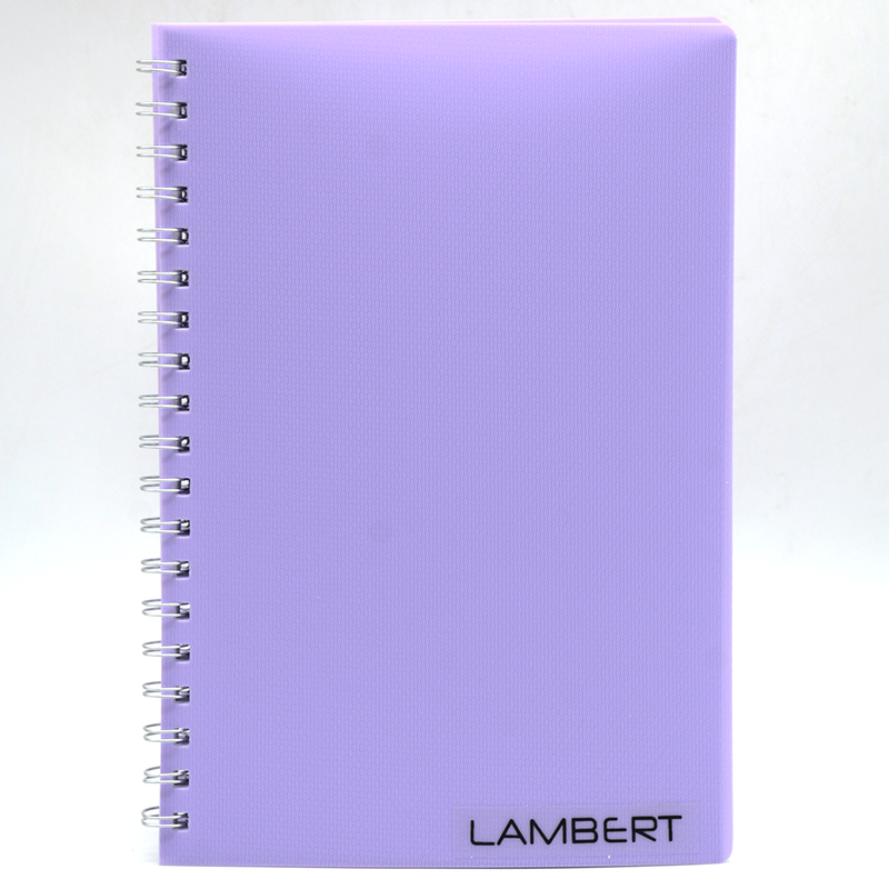 LAMBERT PP COVER SPIRAL 1LINE NOTE BOOK B5 100SH-PURPLE