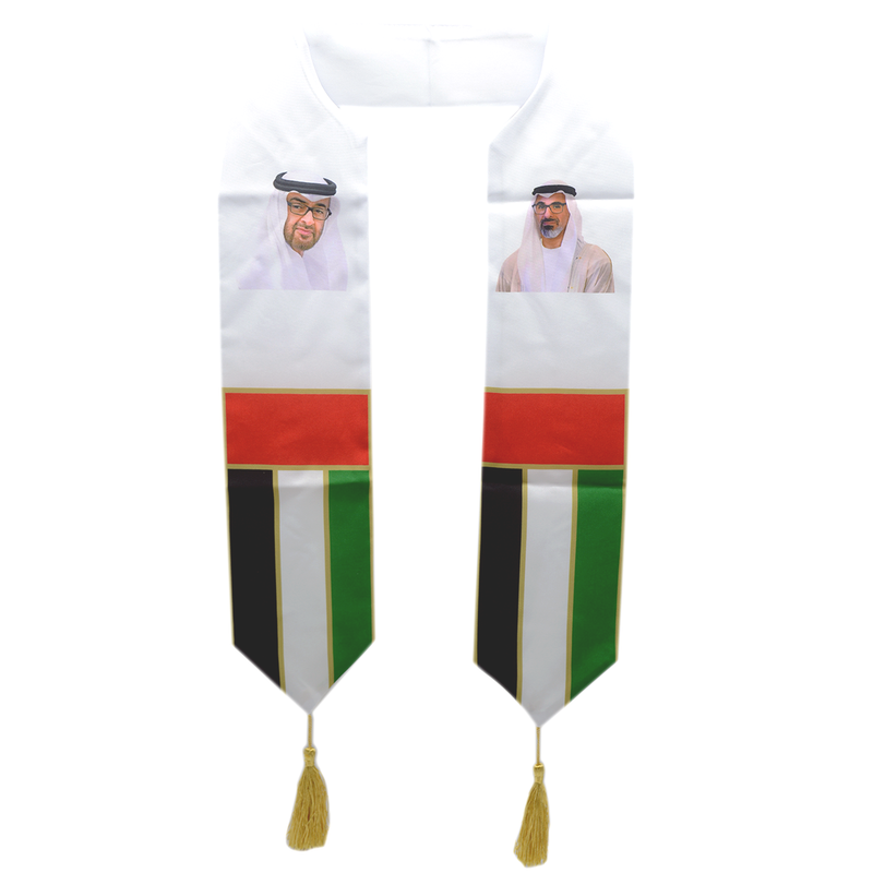 KIDS COLLAR SCARF W/SHEIKH MOHAMMAD & SHEIKH KHALED PHOTO