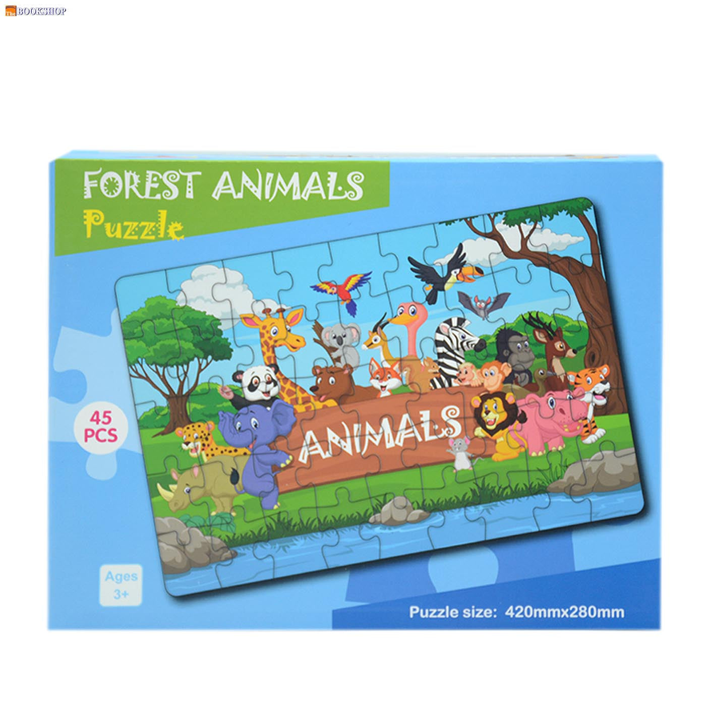 JIGSAW PUZZLE 45PIECES 42X28CM ASSTD