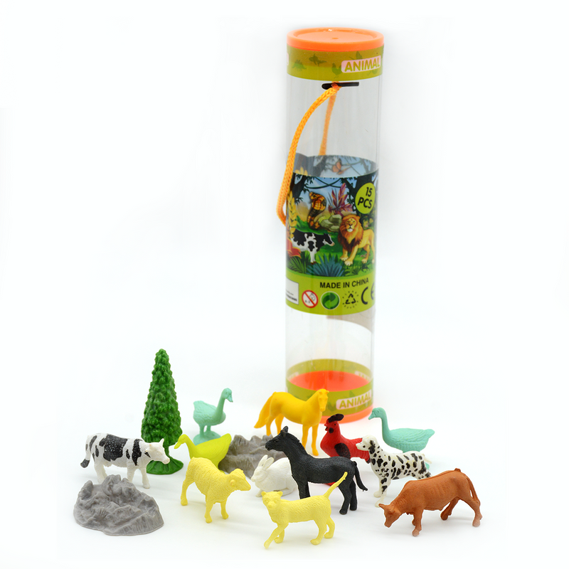 ANIMALS 15PCS IN TUBE