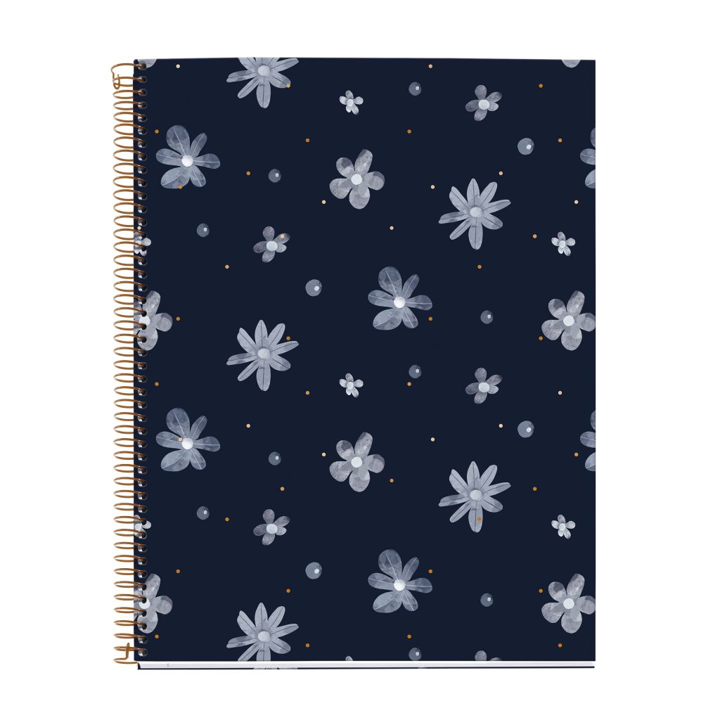 MIQUELRIUS MR HARD COVER SPIRAL A4 80G 120SHT 1LINE NOTEBOOK-MIDNIGHT