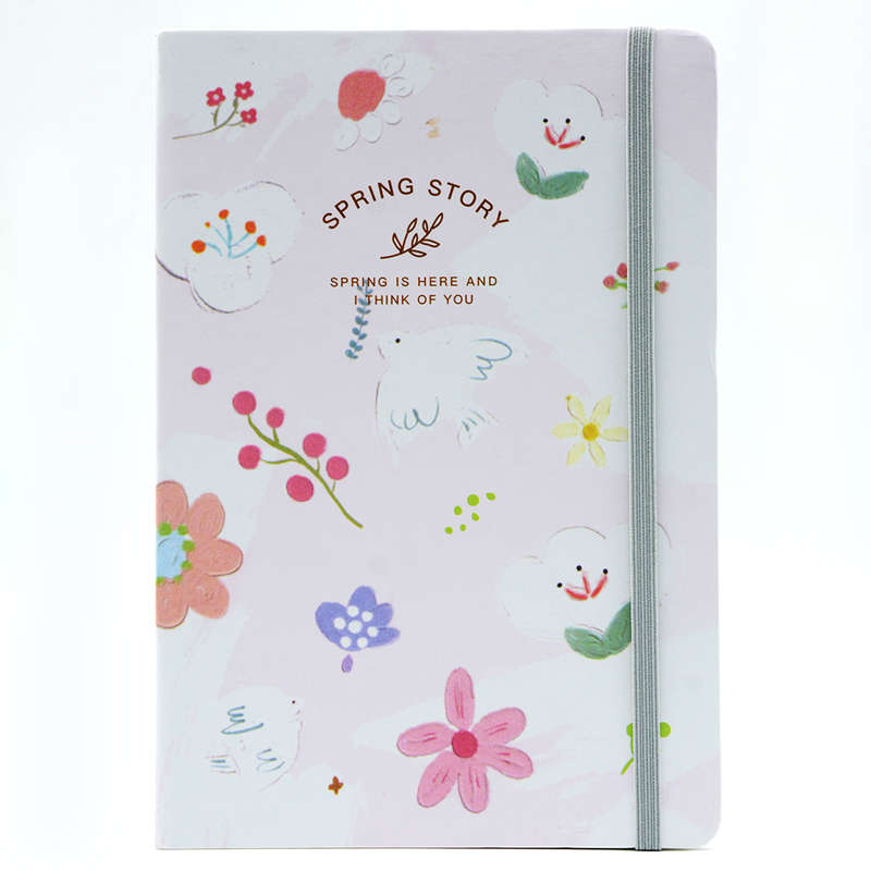 HARD COVER NOTEBOOK W/ELASTIC CLOSURE 80SHT 14X20.5CM