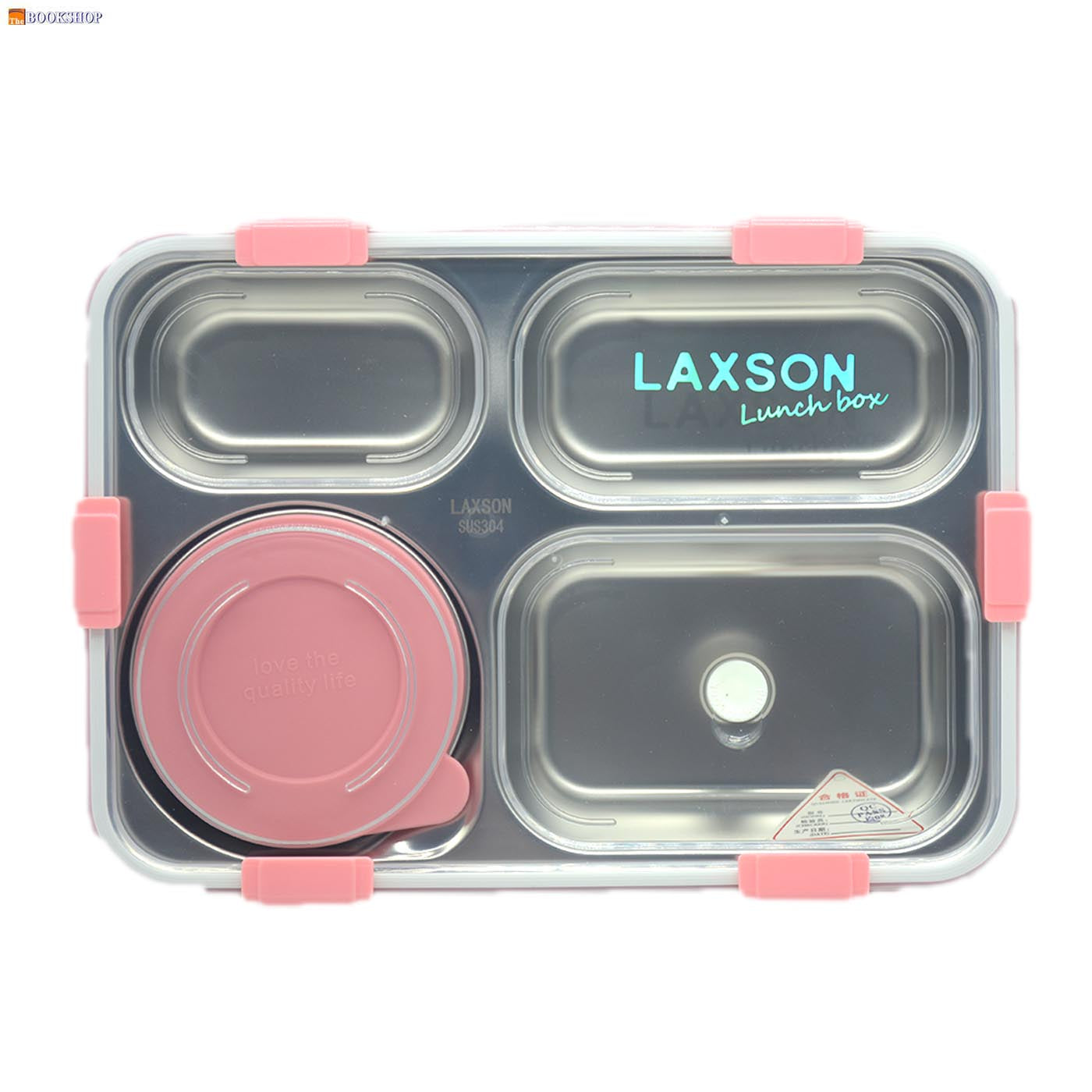 STAINLESS STEEL LUNCH BOX W/4DIVSION&6CLOSURE LX-7060/7072A