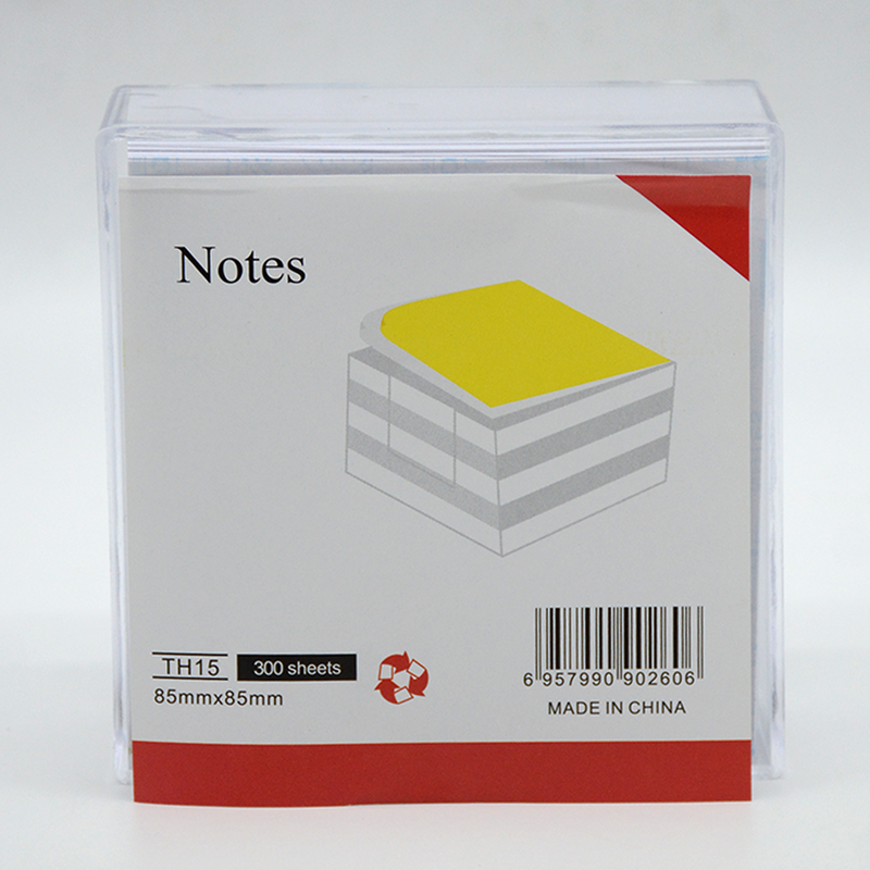 STICKY NOTES 300SHT IN MEMO CASE 85X85MM WHITE