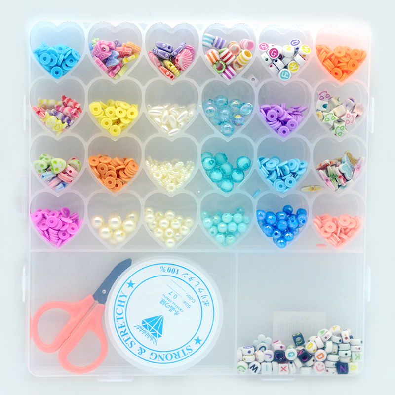 DIY BEADS SET IN RECTANGLE PLASTIC BOX Y495