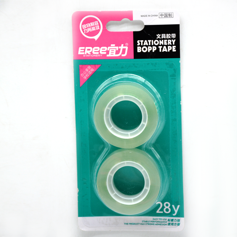 EREE STATIONERY CELLO TAPE 2PCS BLISTER 1.8CMX28Y