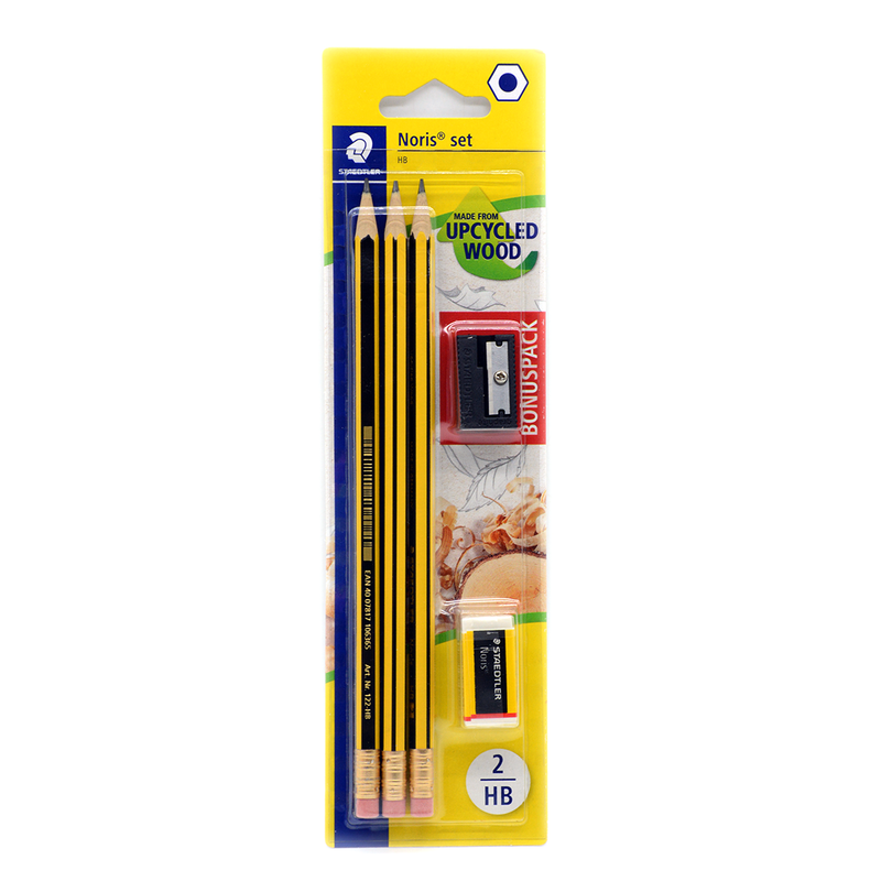 NORIS UPCYCLE HB 8 PENCILS +1SHARPNER +1ERASER