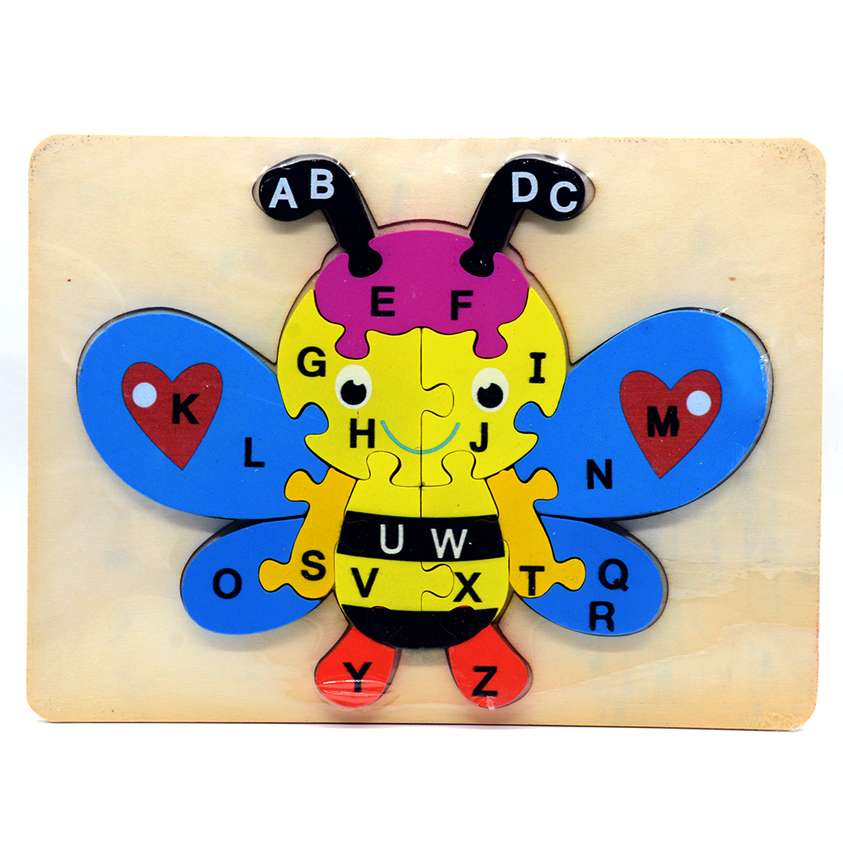 WOODEN PUZZLE BOARD 29.5X22CM ASSTD