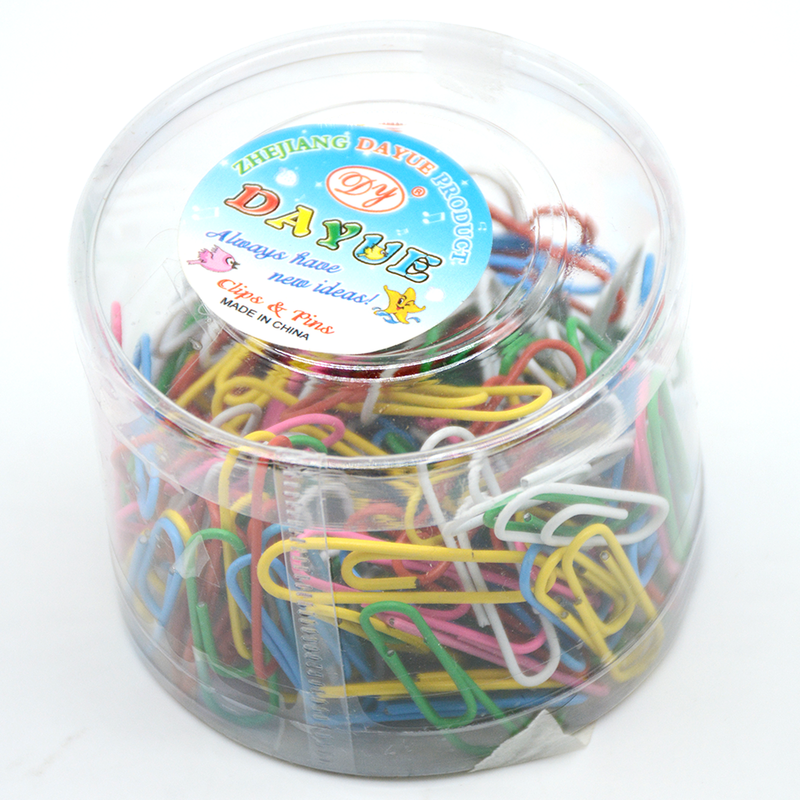 DY COLOR PAPER CLIPS 50MM 100PCS-U SHAPE