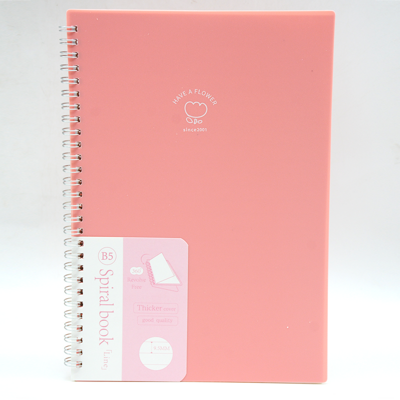 PP COVER SPIRAL 1LINE NOTEBOOK 80 PAGE B5 ASSTD