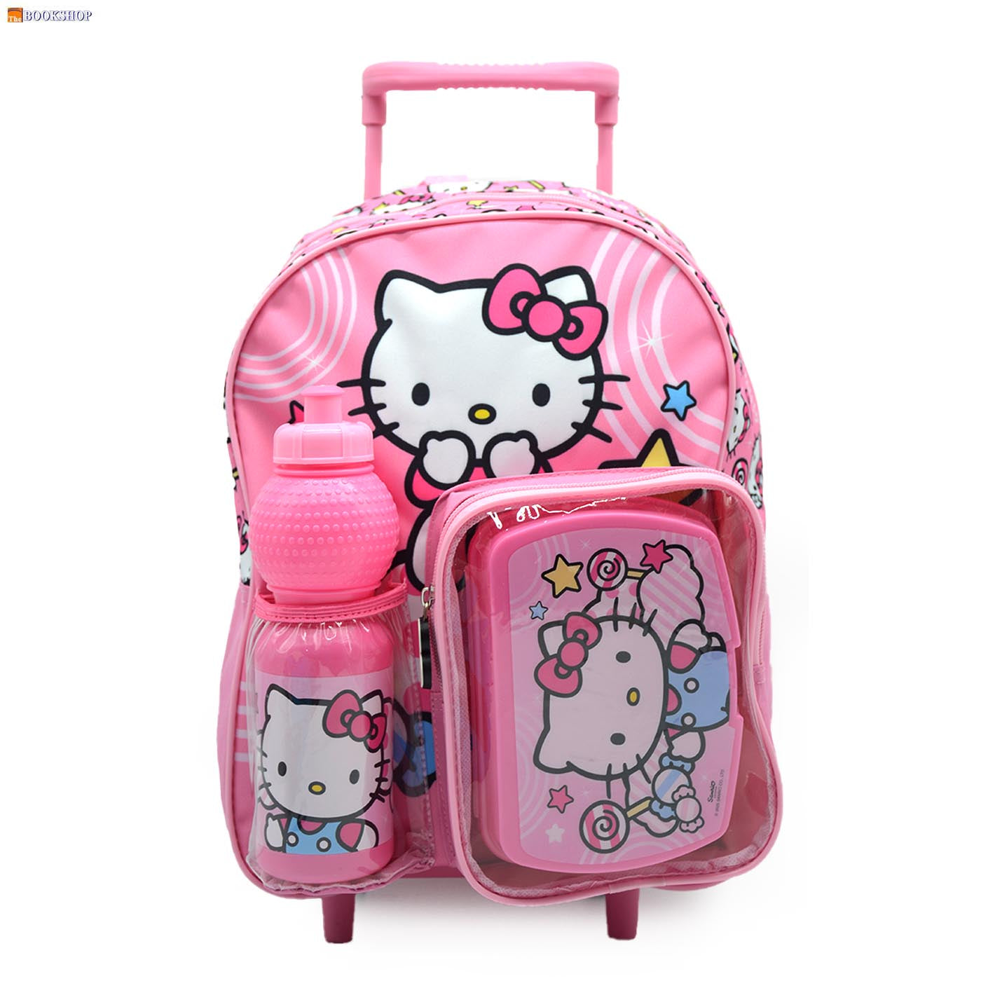HELLO KITTY TROLLEY BAG 14"+WB+LB 3IN1 SET