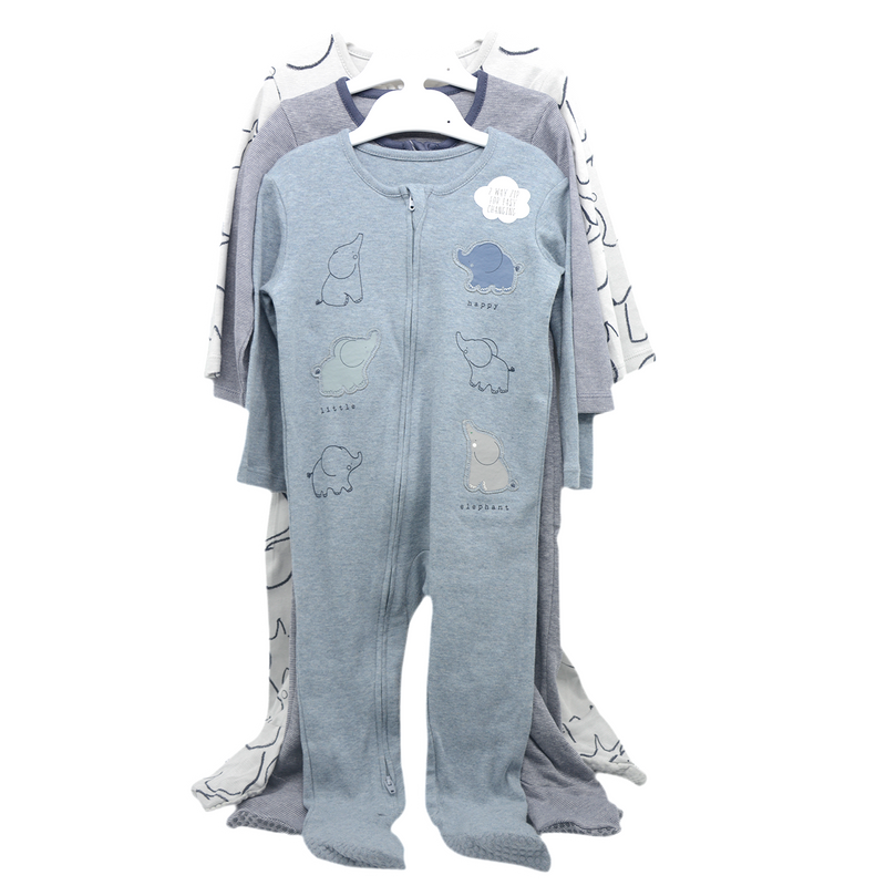 GEORGE BABY CLOSE FEET SLEEP SUIT 3PCS SET