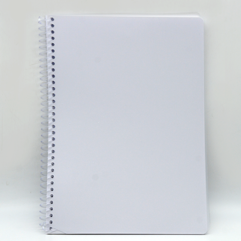 SOFT COVER SPIRAL 1LINE NOTEBOOK 70G 100SHT A4 CLEAR