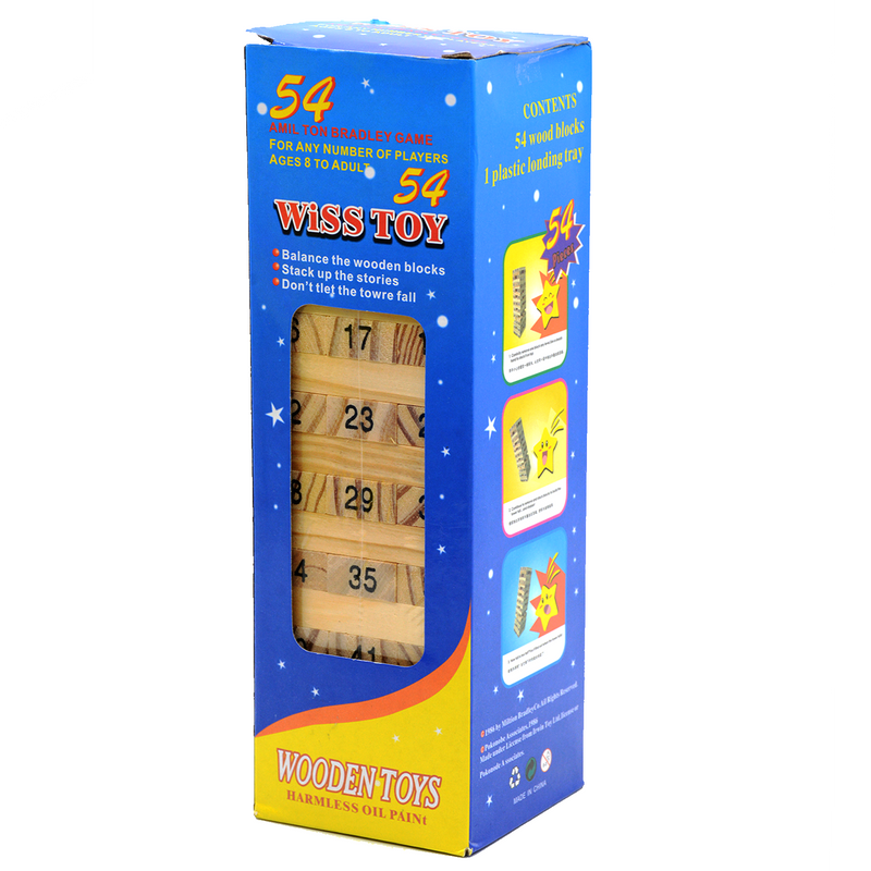 WOODEN TOYS BULIDING BLOCKS 54PCS-NORMAL