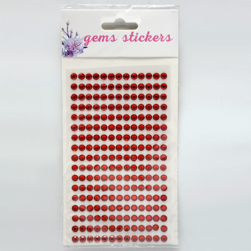 GEMS STICKERS 10X20.5CM ASSTD