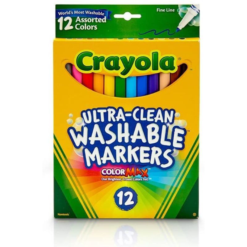 CRAYOLA 12PCS WASHABLE MARKERS