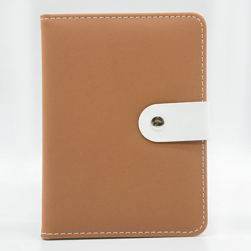 LEATHER COVER NOTEBOOK 50K 90SHT W/CLOSURE A6