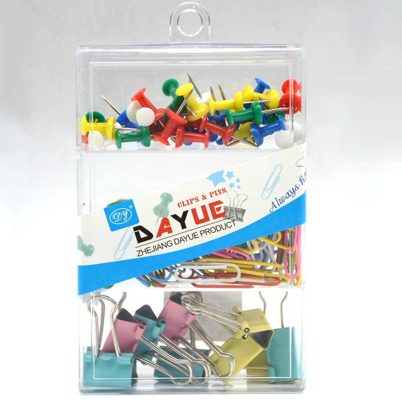 DAYUE METALIC COLOR CLIP+PUSHPINS+PAPER CLIP PACK