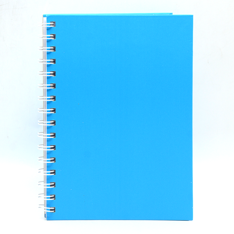 HARD COVER PLAIN SPIRAL 1LINE NOTEBOOK 80PAGE A5 BLUE