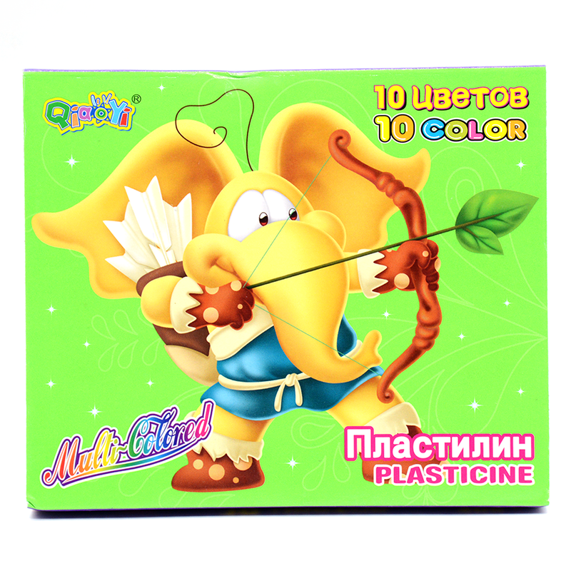 QIAOYI 10COLOR PLASTICINE PACK 200G