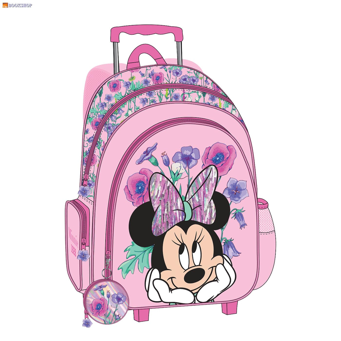 MINNIE MOUSE TROLLEY BAG 14" W/2COMP