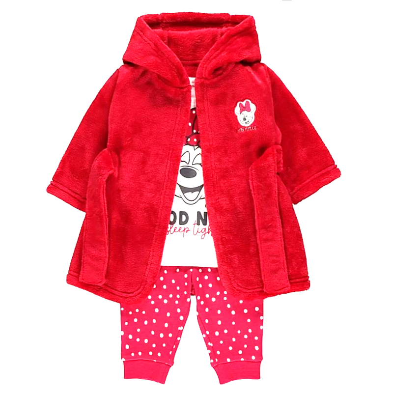 DISNEY GEORGE MINNIE PYJAMA W/ROBE SET