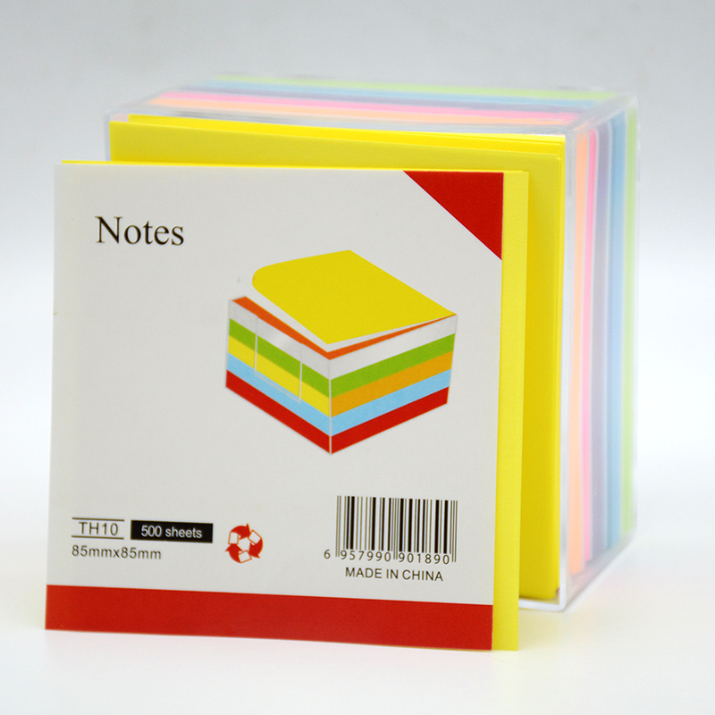 STICKY NOTES 500SHT 5/6COLOR IN MEMO CASE 85X85MM