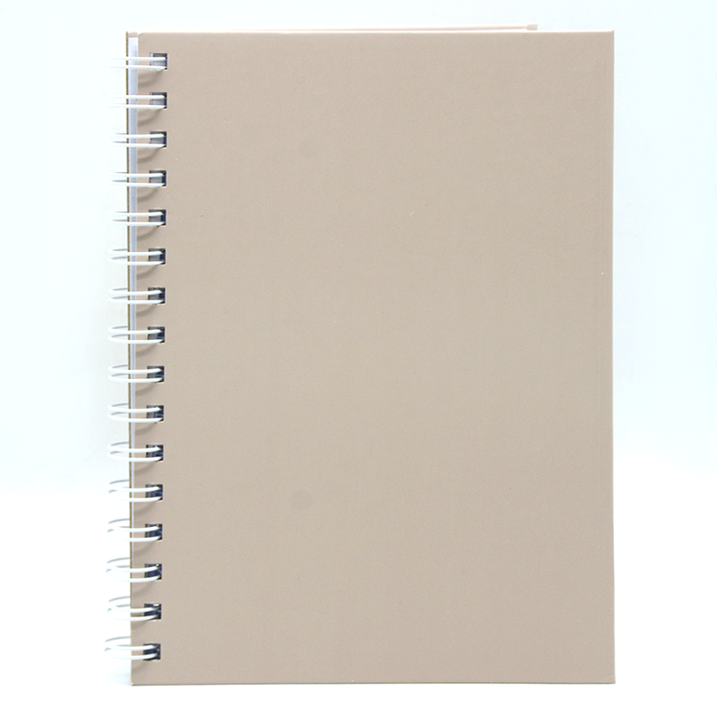 HARD COVER PLAIN SPIRAL 1LINE NOTEBOOK 80PAGE A5 GRAY